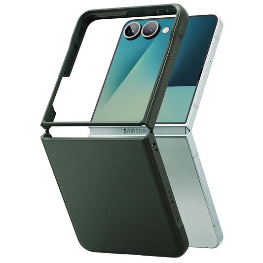 Funda para Samsung Galaxy Z Flip7 F766, Ringke, Ónix, Verde Oscuro
