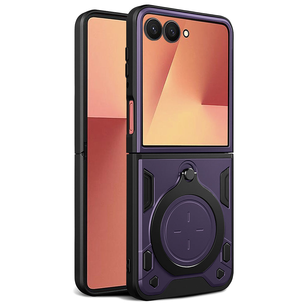 Funda para Samsung Galaxy Z Flip7 F766, Techsuit, CamGuard Pro, Morado