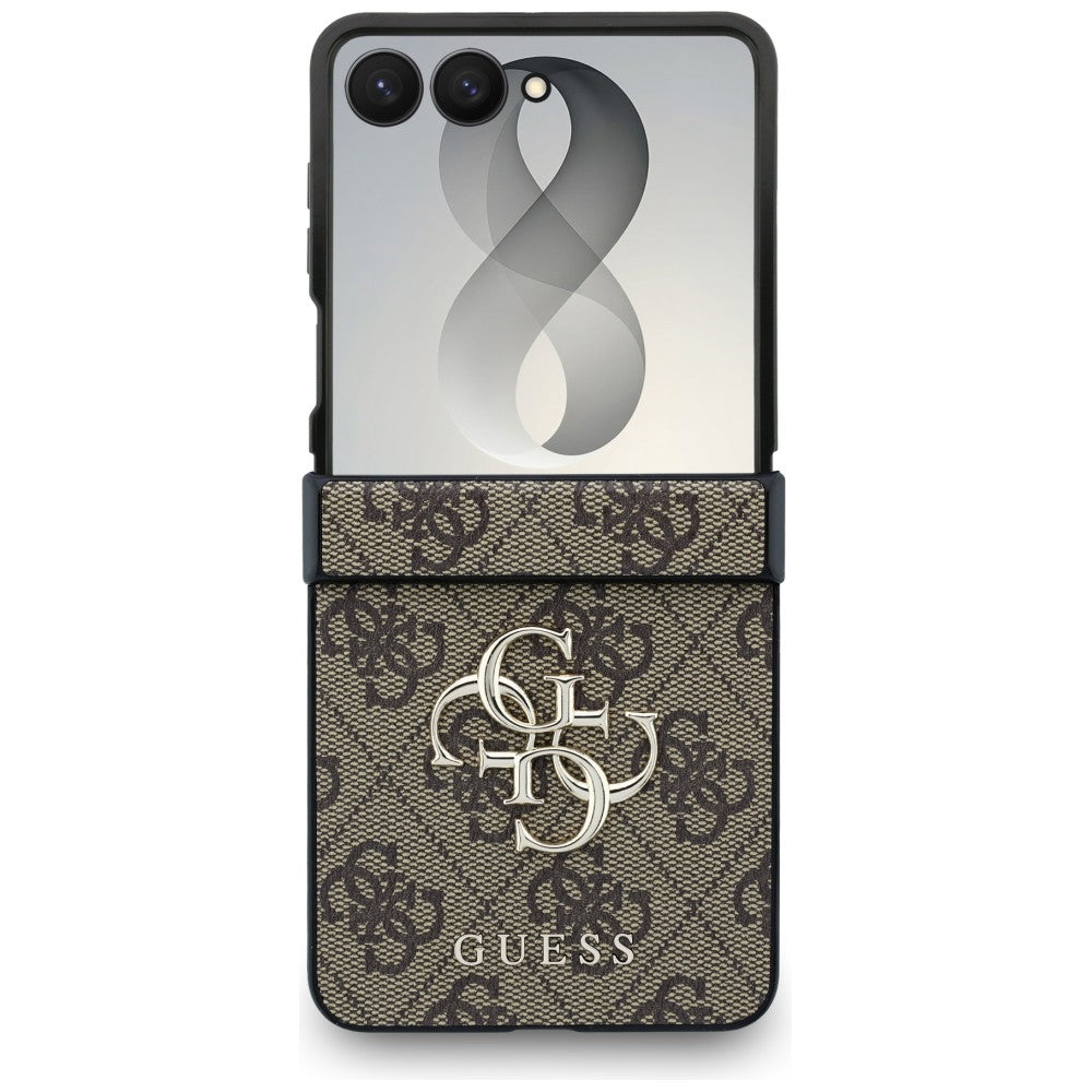 Funda para Samsung Galaxy Z Flip8 F776, Guess, 4G Big Logo, Marrón