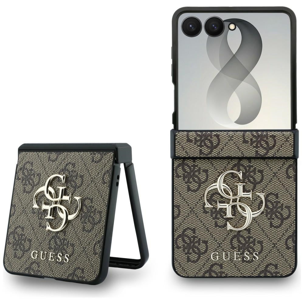 Funda para Samsung Galaxy Z Flip8 F776, Guess, 4G Big Logo, Marrón