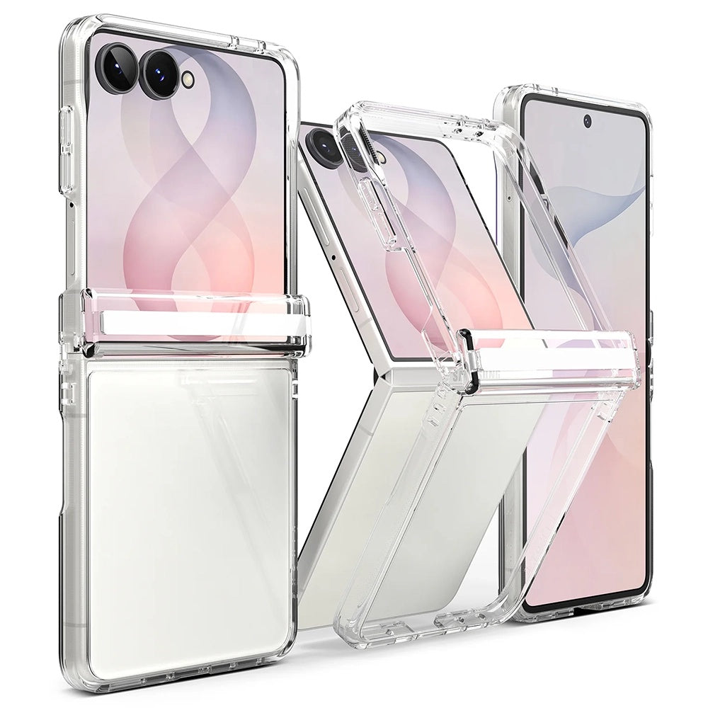 Funda para Samsung Galaxy Z Flip8 F776, Ringke, Fusion Flap, Transparente