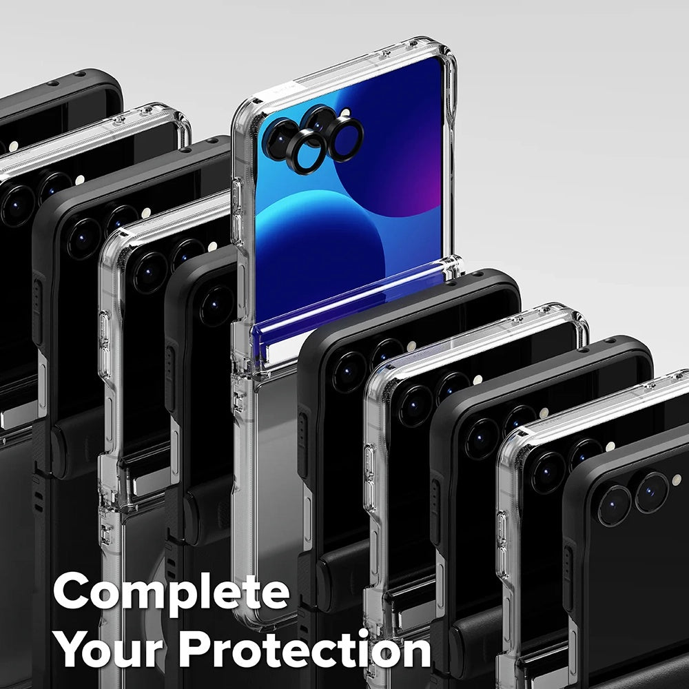 Funda para Samsung Galaxy Z Flip8 F776, Ringke, Fusion Flap, Transparente