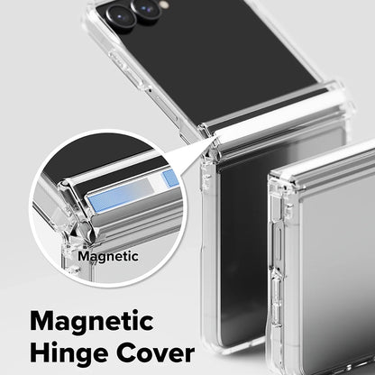 Funda para Samsung Galaxy Z Flip8 F776, Ringke, Fusion Flap, Transparente