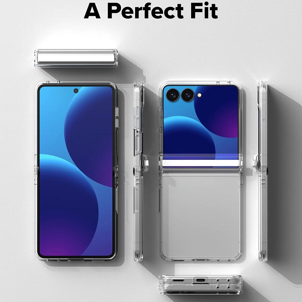 Funda para Samsung Galaxy Z Flip8 F776, Ringke, Fusion Flap, Transparente