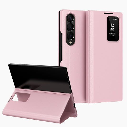 Funda para Samsung Galaxy Z Fold3 5G F926, Techsuit, SmartView, Rosa