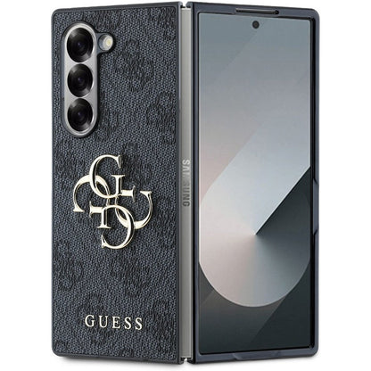 Funda para Samsung Galaxy Z Fold6 F956, Guess, Logo Metal 4G, Negra