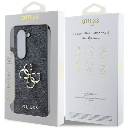 Funda para Samsung Galaxy Z Fold6 F956, Guess, Logo Metal 4G, Negra