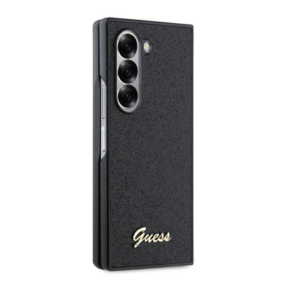 Funda para Samsung Galaxy Z Fold6 F956, Guess, Glitter Script, Negra