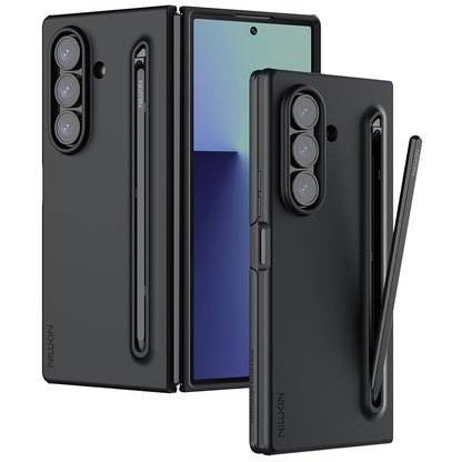 Funda para Samsung Galaxy Z Fold7 F966, Nillkin, Flex Pure con soporte para S-Pen, Negra