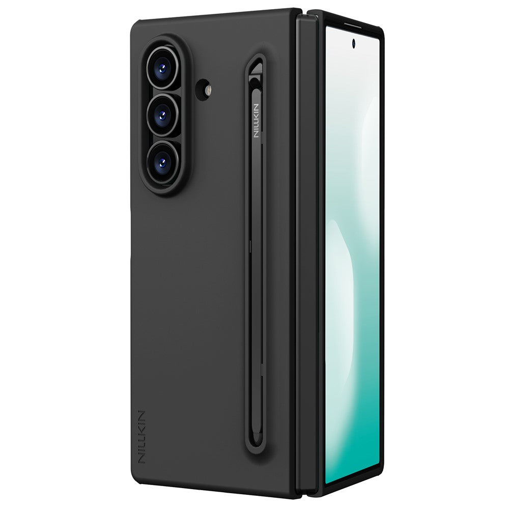 Funda para Samsung Galaxy Z Fold7 F966, Nillkin, Flex Pure con soporte para S-Pen, Negra