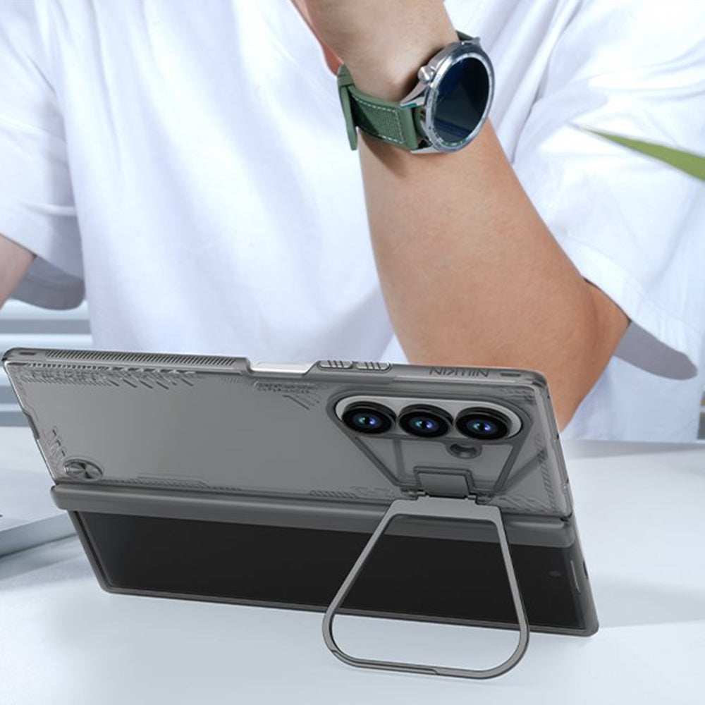Funda para Samsung Galaxy Z Fold7 F966, Nillkin, Iceblade Prop con recorte para cámara, Negra