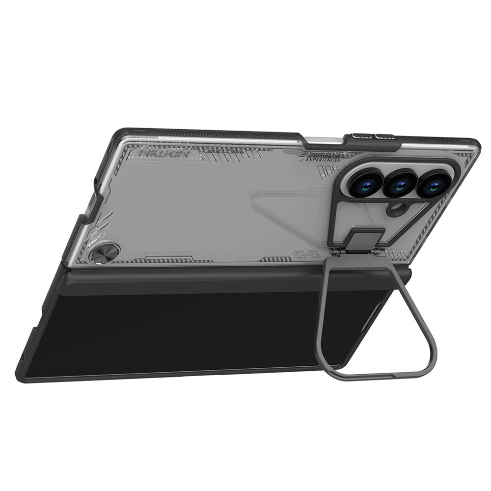 Funda para Samsung Galaxy Z Fold7 F966, Nillkin, Iceblade Prop con recorte para cámara, Negra