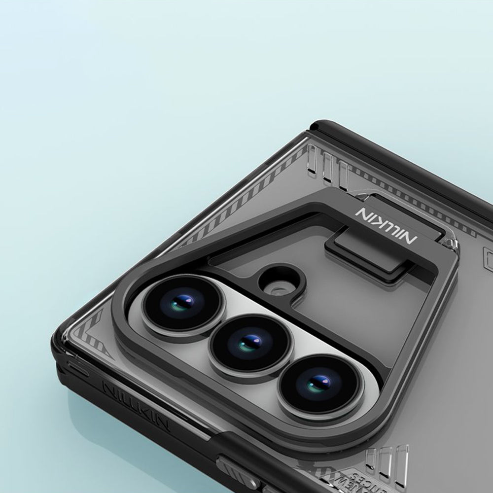 Funda para Samsung Galaxy Z Fold7 F966, Nillkin, Iceblade Prop con recorte para cámara, Negra