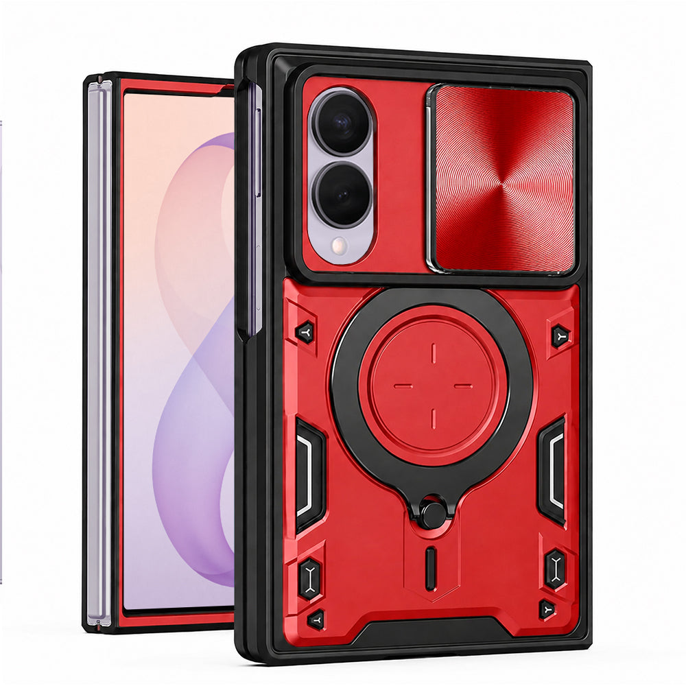 Funda para Samsung Galaxy Z Fold8 F971, Techsuit, CamGuard Pro, Roja