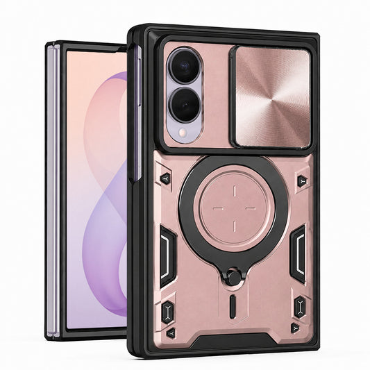 Funda para Samsung Galaxy Z Fold8 F971, Techsuit, CamGuard Pro, Rosa Dorado
