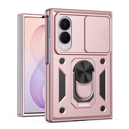 Funda para Samsung Galaxy Z Fold8 F971, Techsuit, CamShield, Rosa Dorado