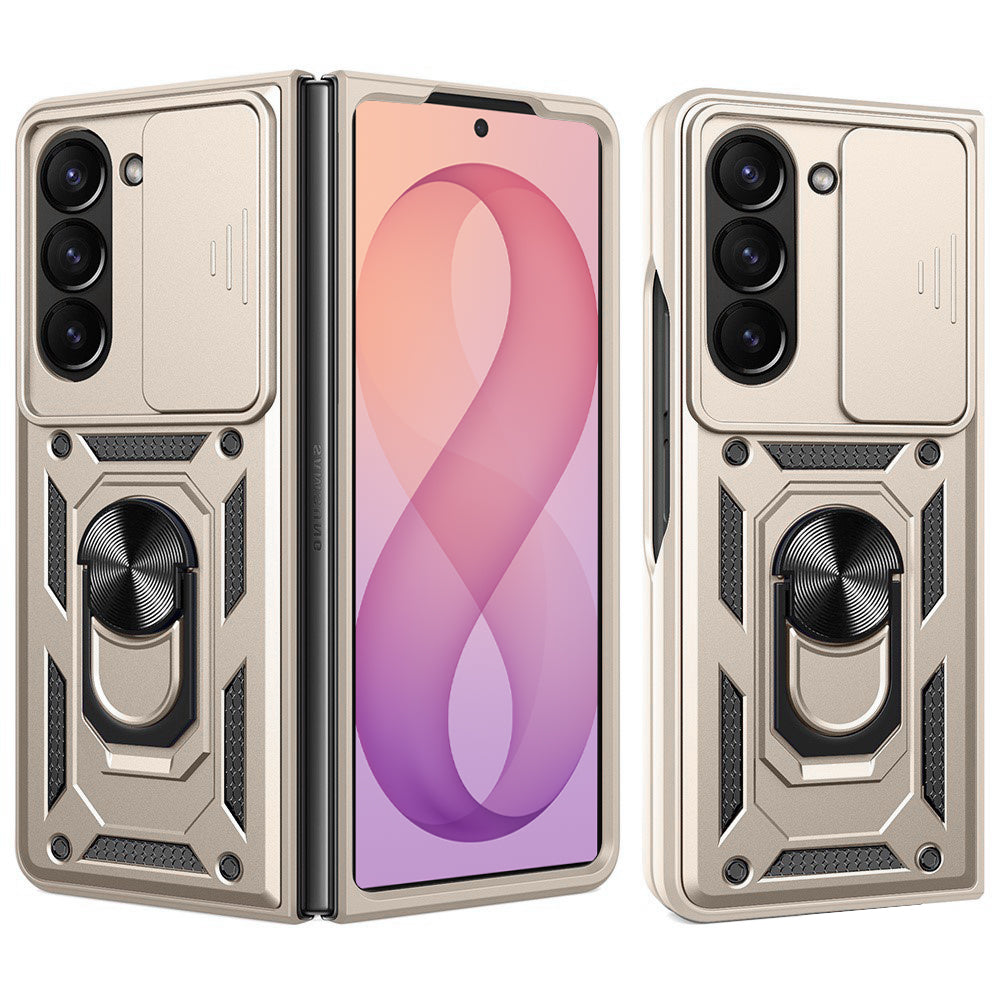 Funda para Samsung Galaxy Z Fold8 Ultra F976 / Z Fold7 F966, Techsuit, CamShield, Dorada
