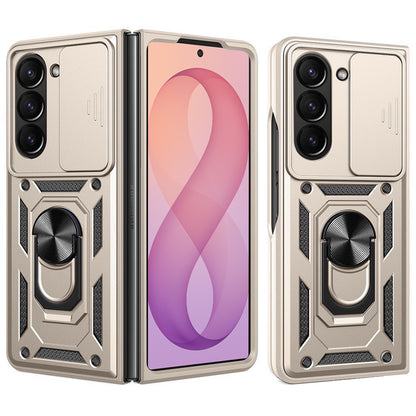 Funda para Samsung Galaxy Z Fold8 Ultra F976 / Z Fold7 F966, Techsuit, CamShield, Dorada
