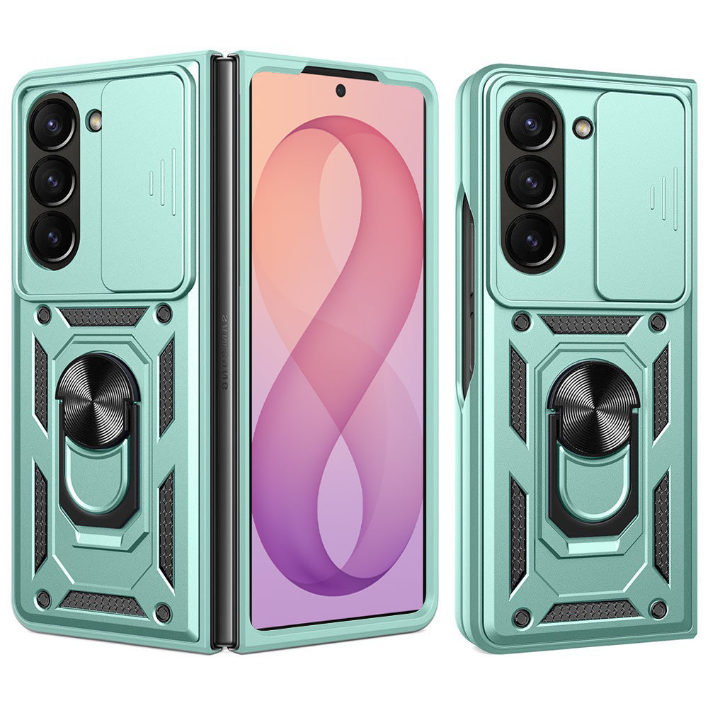 Funda para Samsung Galaxy Z Fold8 Ultra F976 / Z Fold7 F966, Techsuit, CamShield, Verde