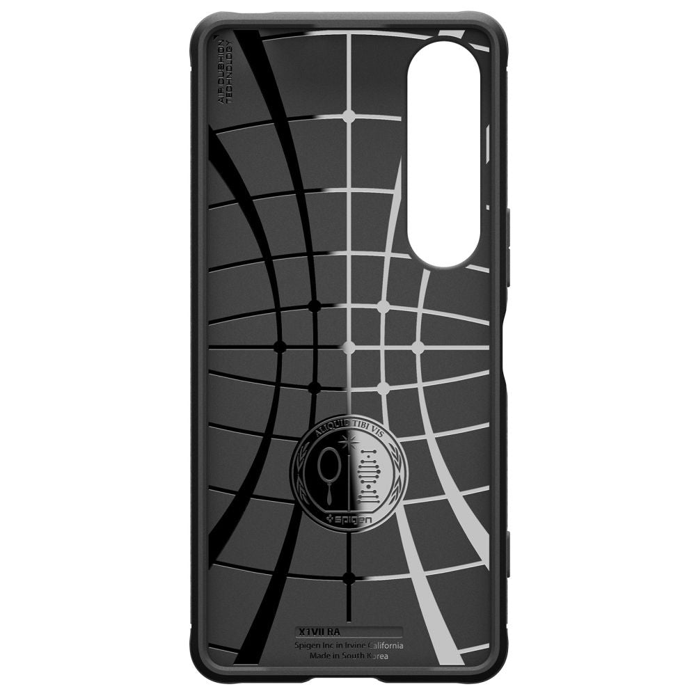 Funda para Sony Xperia 1 VII, Spigen, Rugged Armor, Negra Mate