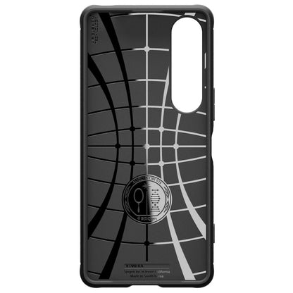 Funda para Sony Xperia 1 VII, Spigen, Rugged Armor, Negra Mate