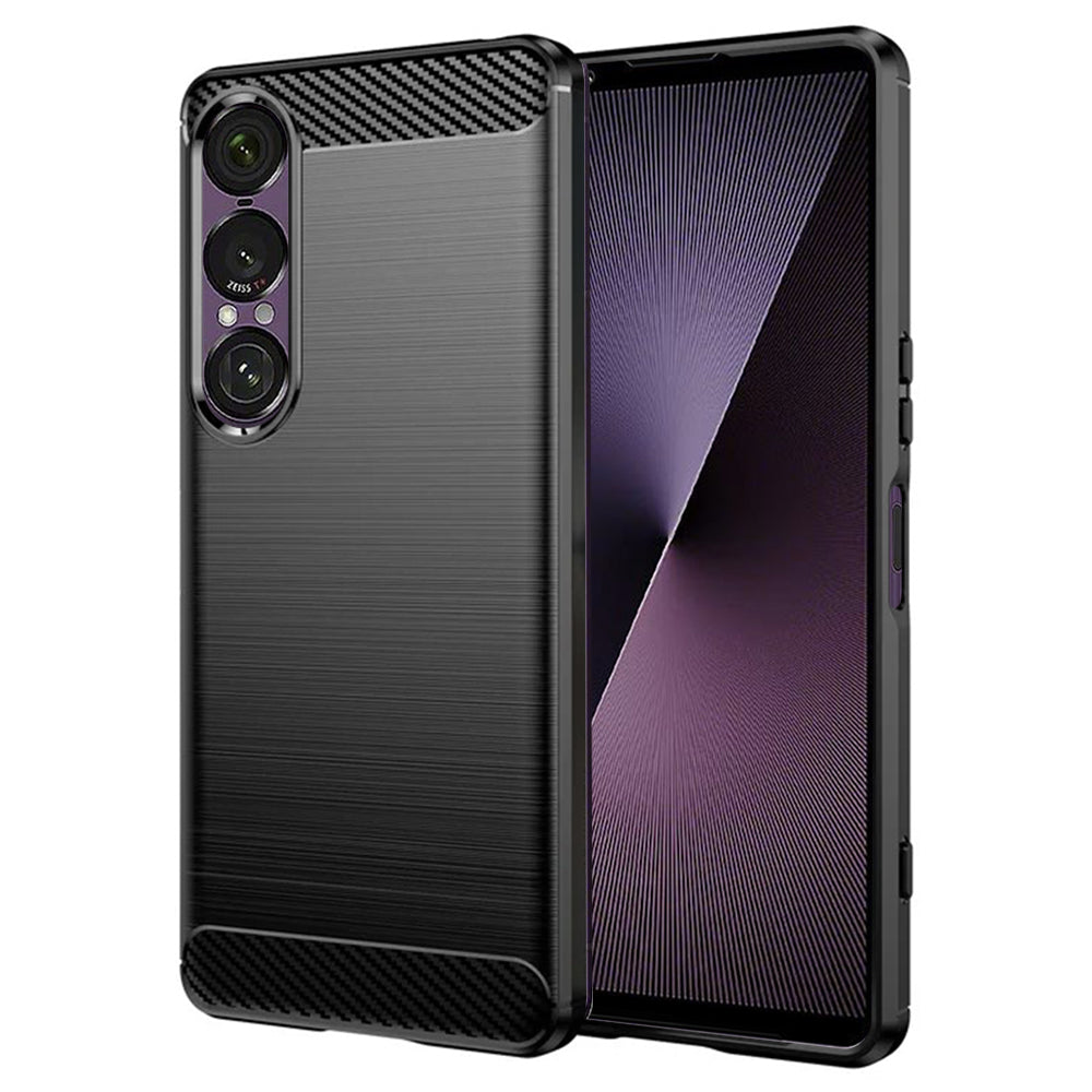 Funda para Sony Xperia 1 VII, Techsuit, Carbono, Negra