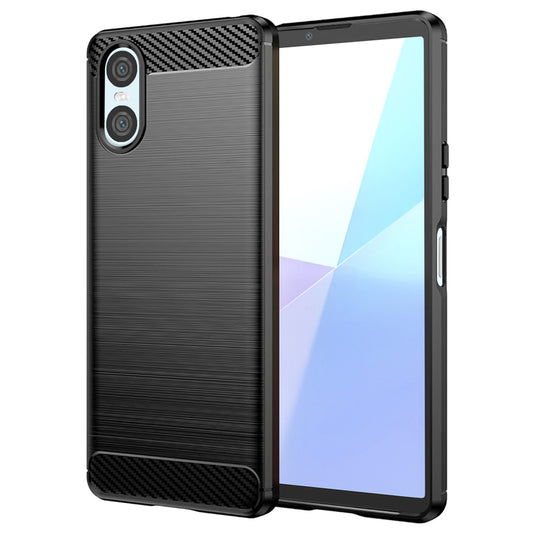 Funda para Sony Xperia 10 VI, Techsuit, Carbono, Negra