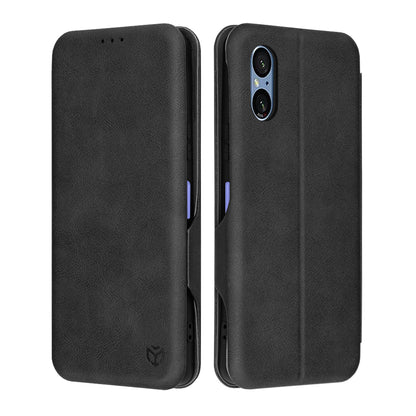 Case for Sony Xperia 5 VI, Techsuit, Safe Wallet Plus, Black