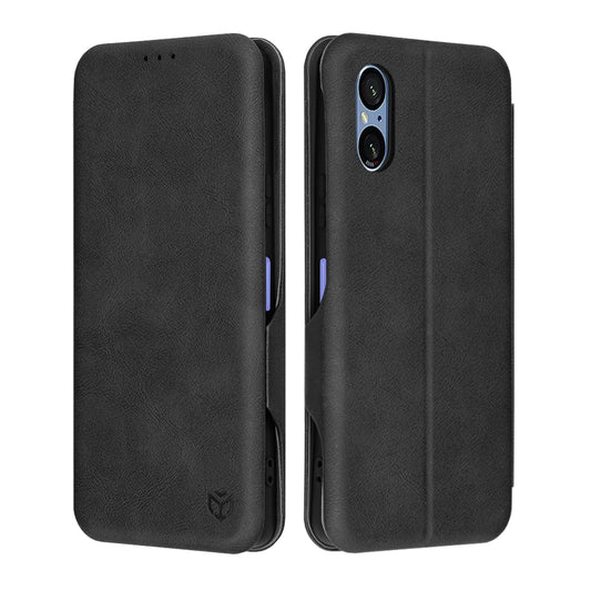 Funda para Sony Xperia 5 VI, Techsuit, Safe Wallet Plus, Negra