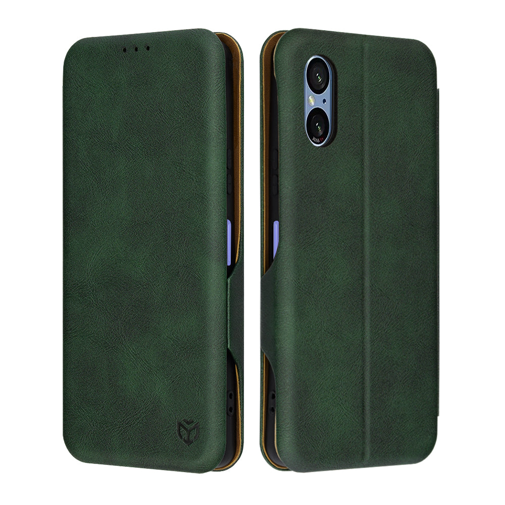 Funda para Sony Xperia 5 VI, Techsuit, Safe Wallet Plus, Verde