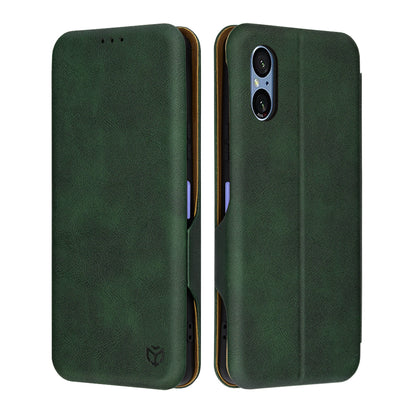 Funda para Sony Xperia 5 VI, Techsuit, Safe Wallet Plus, Verde