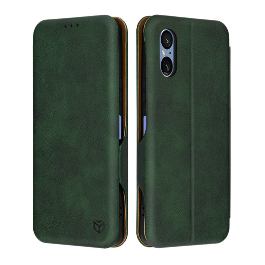 Funda para Sony Xperia 5 VI, Techsuit, Safe Wallet Plus, Verde
