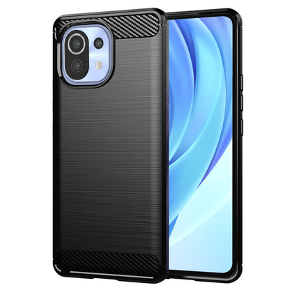 Funda para Xiaomi 11 Lite 5G NE / Mi 11 Lite 5G / 11 Lite, Techsuit, Carbono, Negra