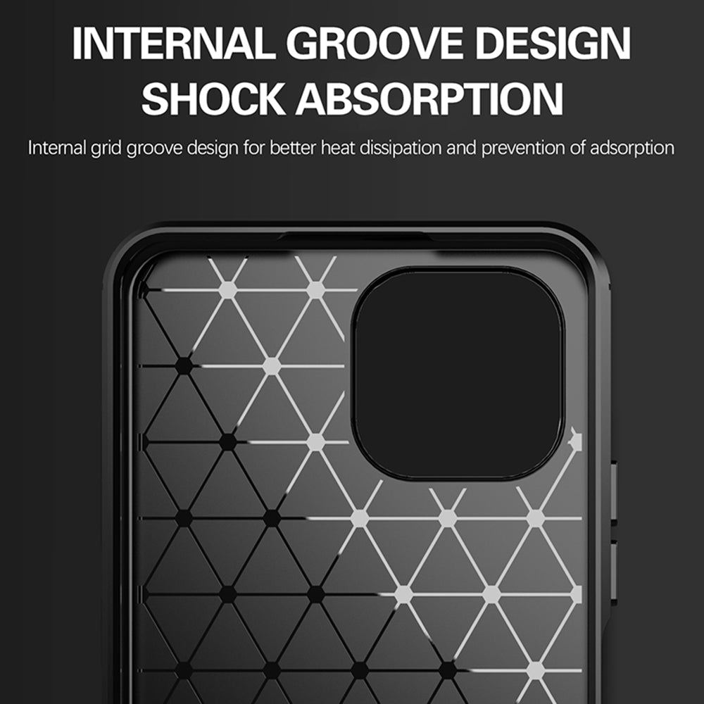 Funda para Xiaomi 11 Lite 5G NE / Mi 11 Lite 5G / 11 Lite, Techsuit, Carbono, Negra