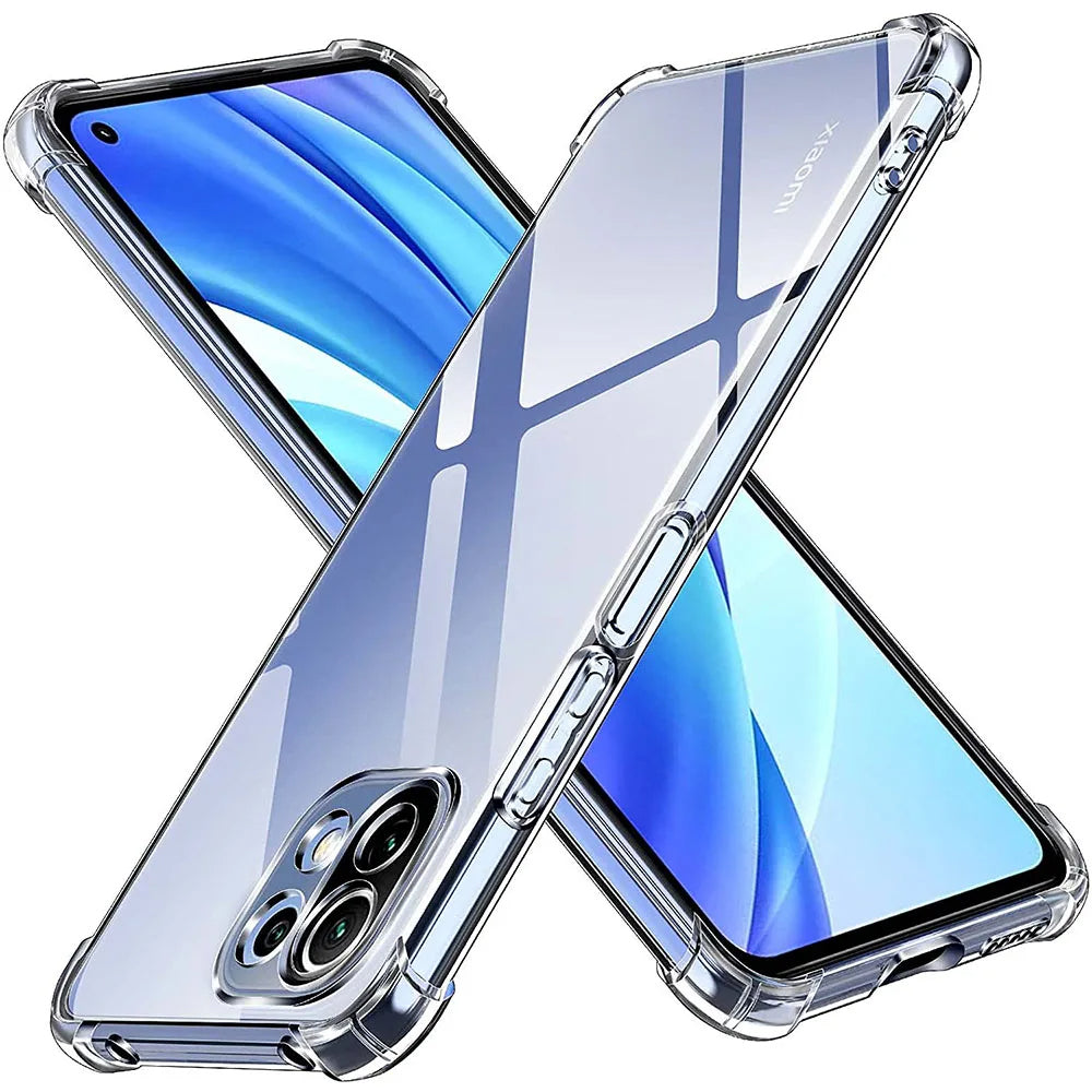 Funda para Xiaomi 11 Lite 5G NE / Mi 11 Lite 5G / 11 Lite, Techsuit, Transparente a prueba de golpes