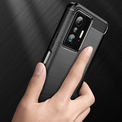 Funda para Xiaomi 11T / 11T Pro, Techsuit, Carbono, Negra