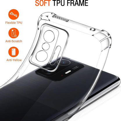 Funda para Xiaomi 11T / 11T Pro, Techsuit, Transparente a prueba de golpes