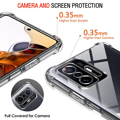 Funda para Xiaomi 11T / 11T Pro, Techsuit, Transparente a prueba de golpes