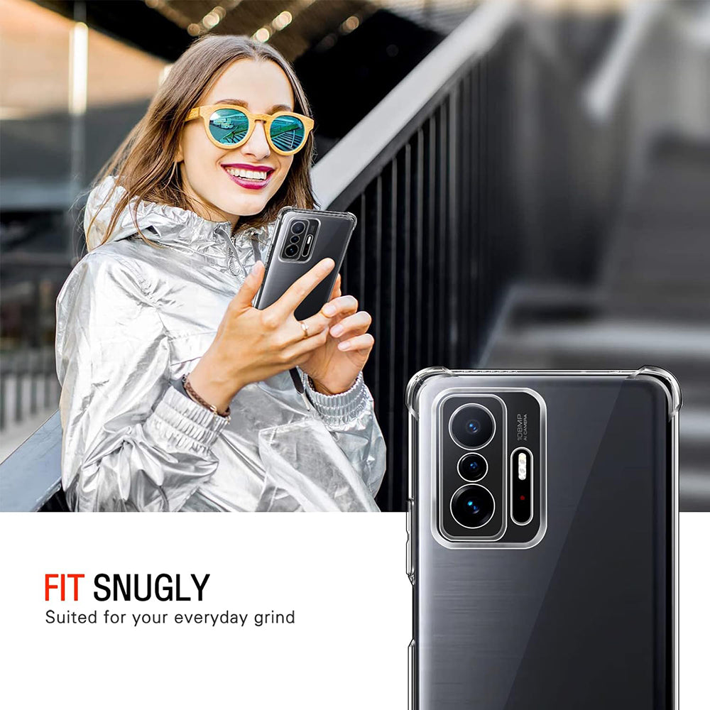 Funda para Xiaomi 11T / 11T Pro, Techsuit, Transparente a prueba de golpes
