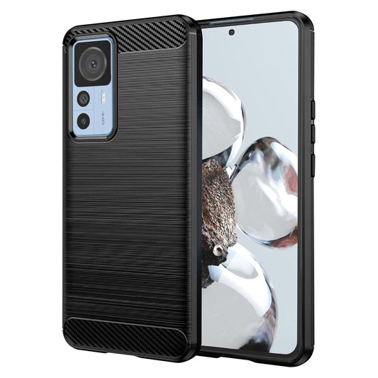 Funda para Xiaomi 12T / 12T Pro, Techsuit, Carbono, Negra