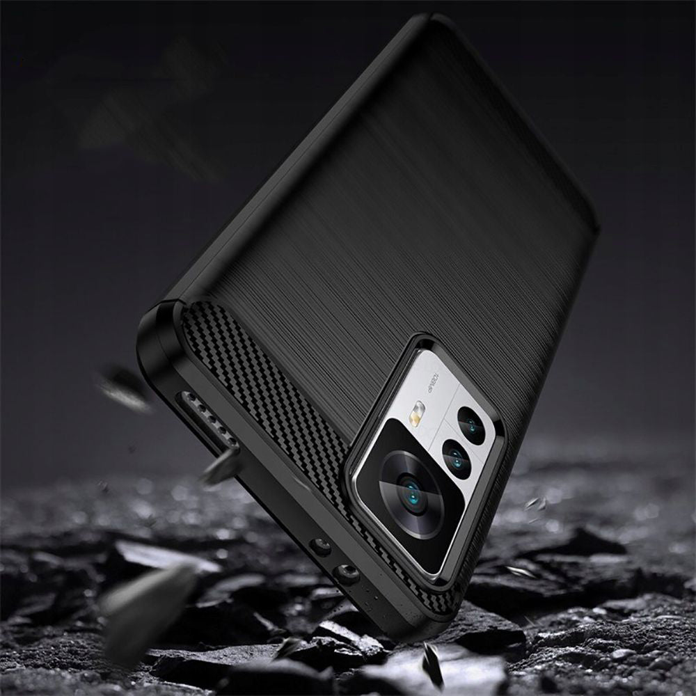 Funda para Xiaomi 12T / 12T Pro, Techsuit, Carbono, Negra