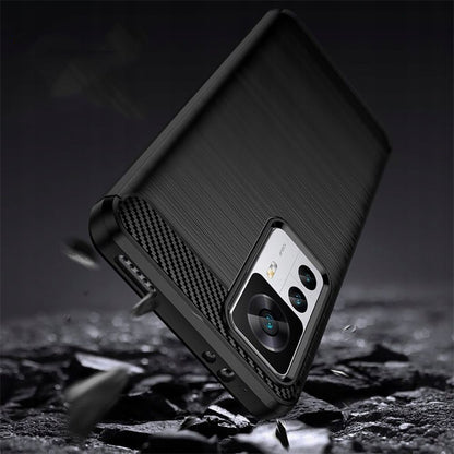 Funda para Xiaomi 12T / 12T Pro, Techsuit, Carbono, Negra