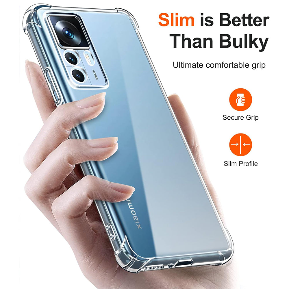 Funda para Xiaomi 12T / 12T Pro, Techsuit, Transparente a prueba de golpes