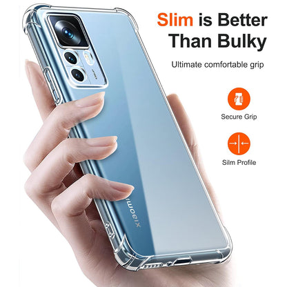 Funda para Xiaomi 12T / 12T Pro, Techsuit, Transparente a prueba de golpes