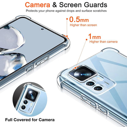 Funda para Xiaomi 12T / 12T Pro, Techsuit, Transparente a prueba de golpes