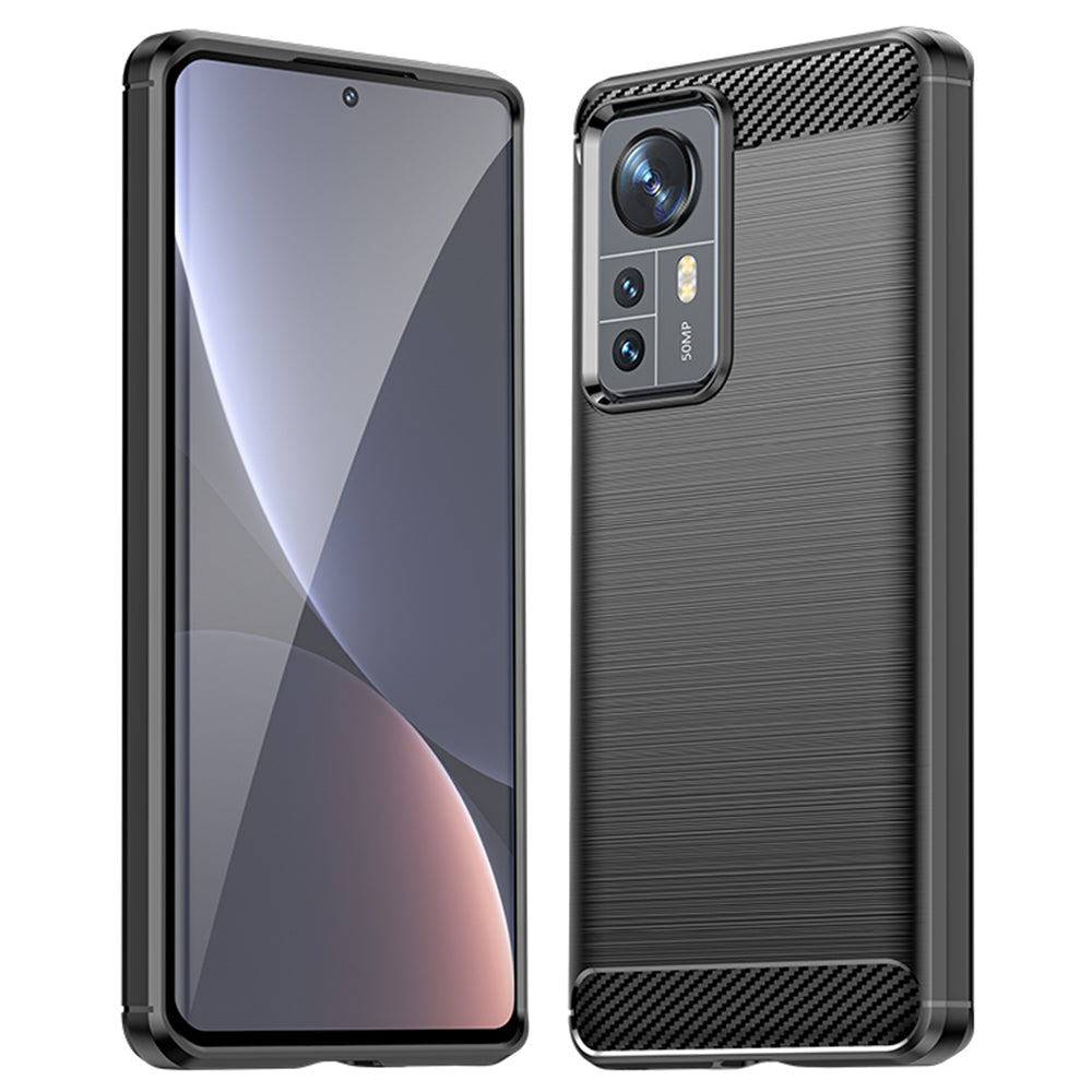 Funda para Xiaomi 12X / 12, Techsuit, Carbono, Negra