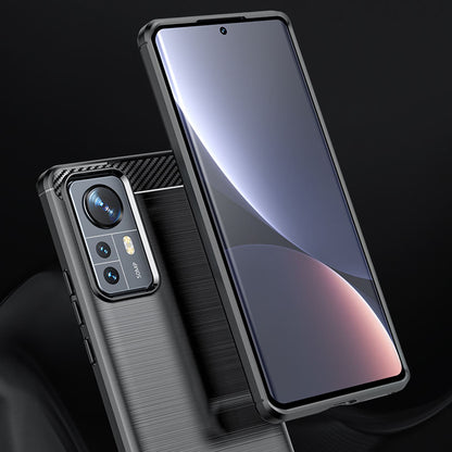 Funda para Xiaomi 12X / 12, Techsuit, Carbono, Negra