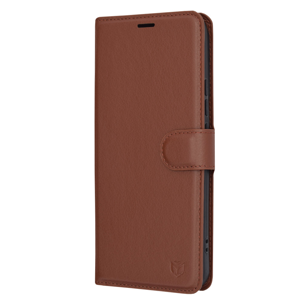 Funda para Xiaomi 14 Pro, Techsuit, Leather Folio, Marrón