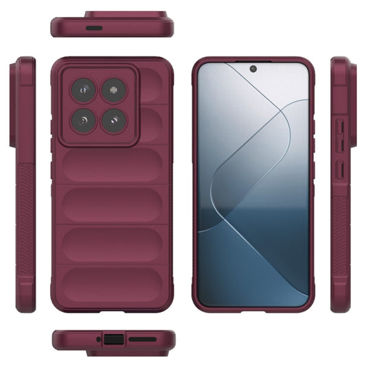 Funda para Xiaomi 14 Pro, Techsuit, Magic Shield, Granate
