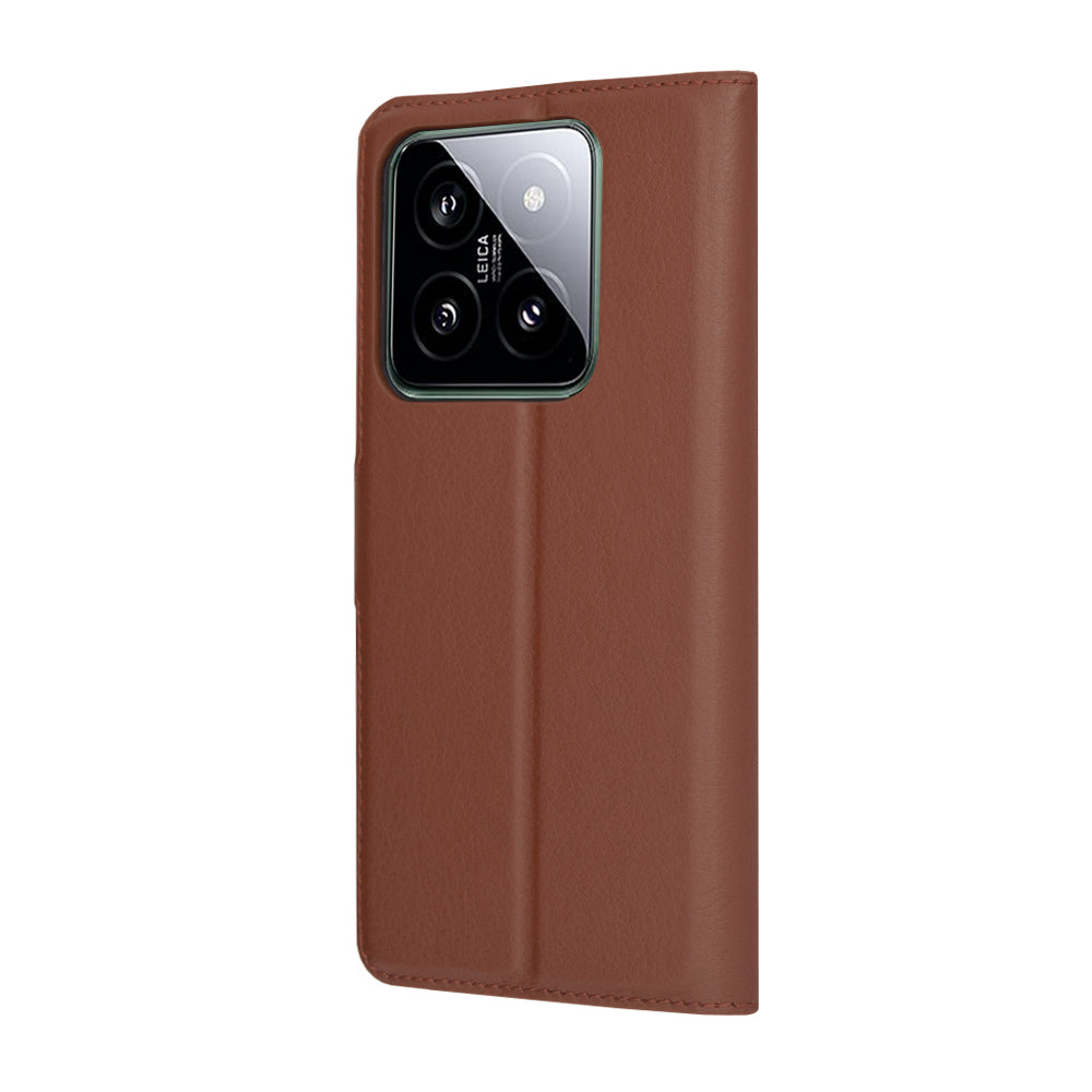 Funda para Xiaomi 14, Techsuit, Leather Folio, Marrón